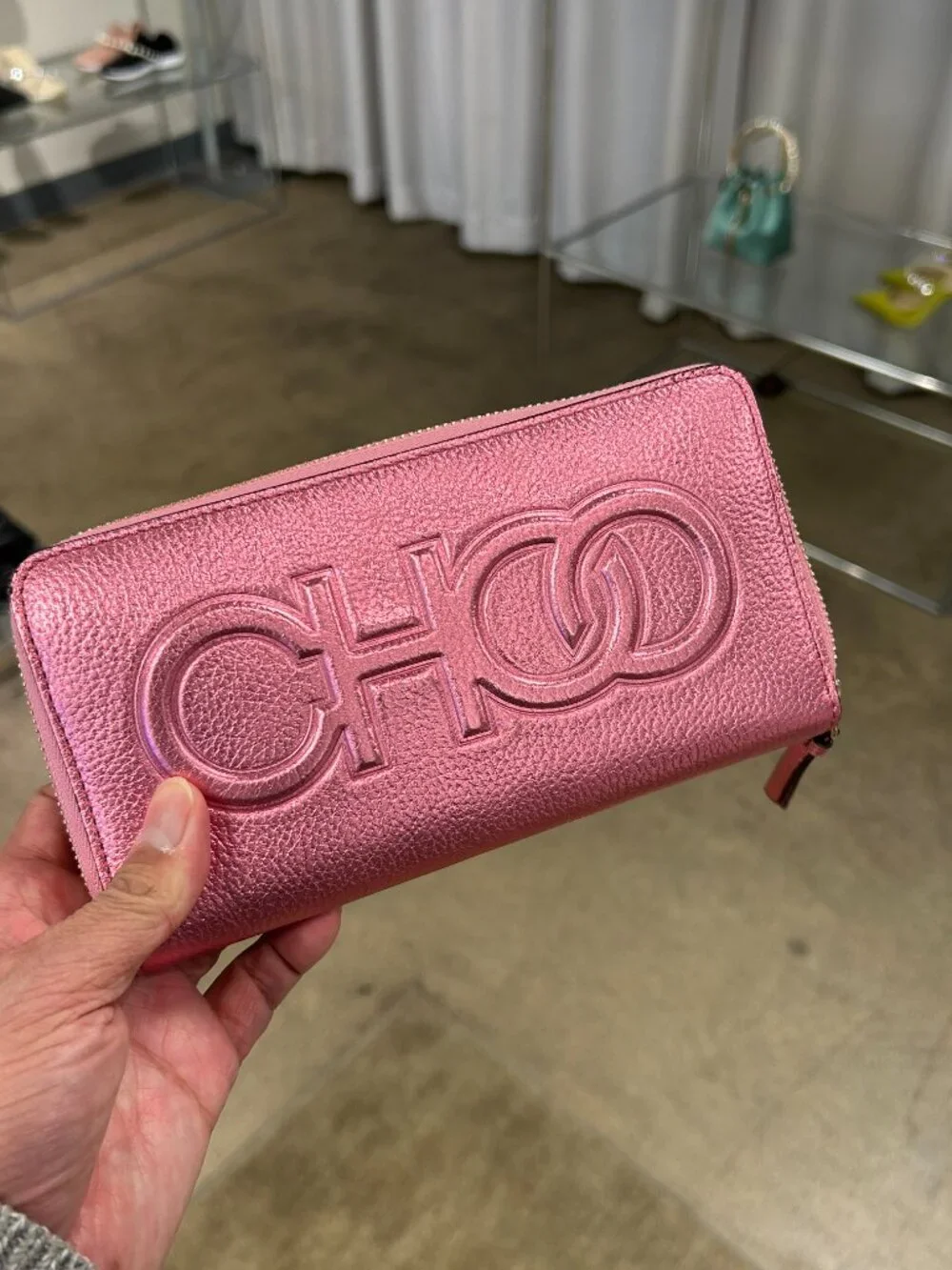 NWT Jimmy Choo Bettina Leather Continental Wallet